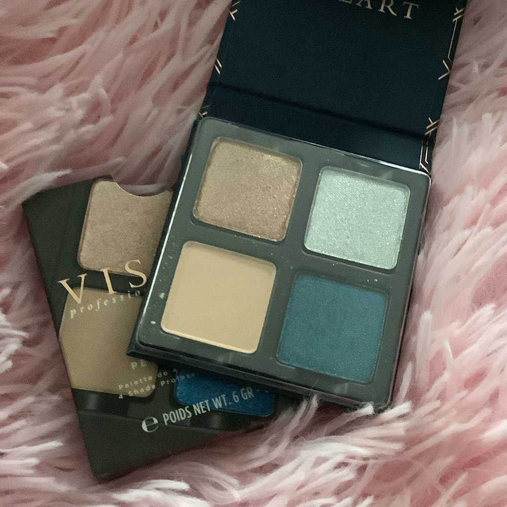 New Viseart Mini Lapis Eyeshadow Palette - Gold, Cream, Silver, Blue